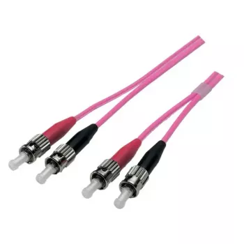 Optiskās šķiedras kabelis EFB Elektronik O0348.20 — OM4 daudzmodu, ST–ST, 20 m