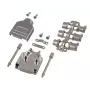 Vadu savienotājs EFB Elektronik D-Sub 15-pin 29471.1, cinka sudraba, 33×47 mm, Ø 1.3 cm