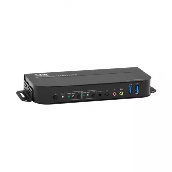 KVM slēdzis 2 portu HDMI/USB Tripp Lite B005-HUA2-K — 4K 60 Hz, HDR, HDCP 2.2, IR, USB koplietošana, 1,2 m kabeļi