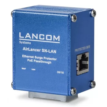 Lancom Systems AirLancer SN-LAN Gigabit Ethernet PoE inžektors 1000 Mbit/s, 1.2 A, Alumīnijs, Zils