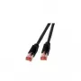 Tīkla kabelis EFB Elektronik Cat.6a HiroseTM21 RJ-45 Cat6a 1m Melns