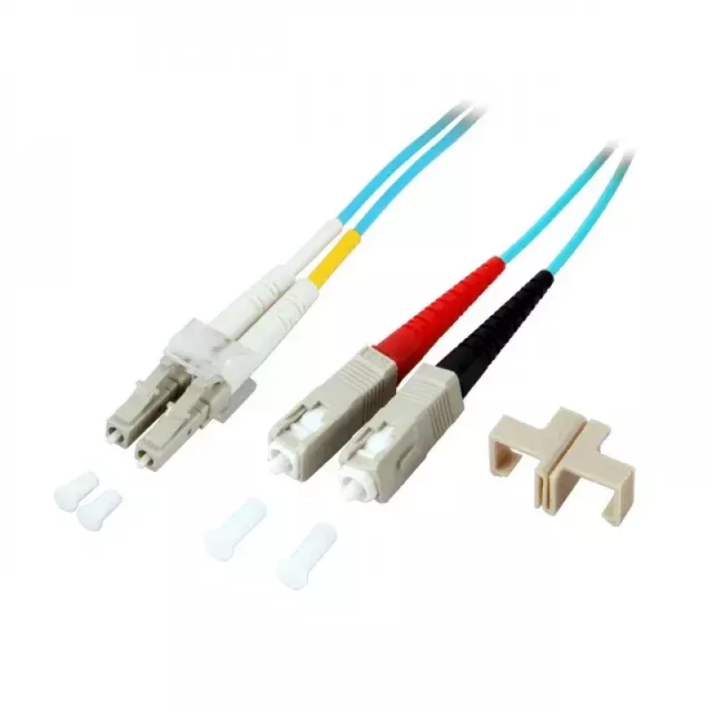Optiskās šķiedras kabelis EFB Elektronik O0314.2 2m LC SC Tirkīzzils