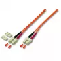 Optiskās šķiedras kabelis EFB Elektronik SC uz SC 50/125 µm 10 m — daudzmodu