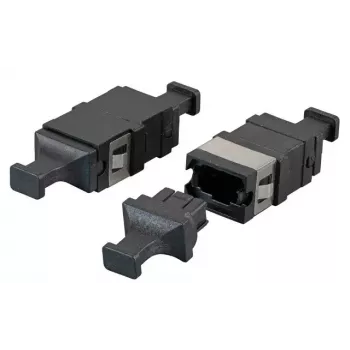 Optisko šķiedru adapteris EFB Elektronik 53458.1 MTP/MPO vairākmodu un vienmoda, melns, 12,9×20,5×9,3 mm