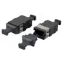 Optisko šķiedru adapteris EFB Elektronik 53458.1 MTP/MPO vairākmodu un vienmoda, melns, 12,9×20,5×9,3 mm