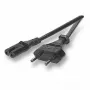 Strāvas kabelis EFB Elektronik EK502.2 melns 2 m C7 savienotājs