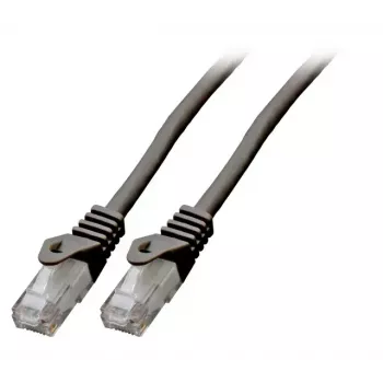 Tīkla kabelis EFB Elektronik K8104SW.1,5 RJ-45 Cat6 1,5 m Melns