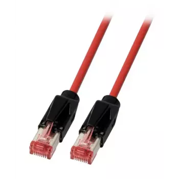 Tīkla kabelis EFB Elektronik K8048PUI3 RJ-45 Cat6a 3m Melns Sarkans