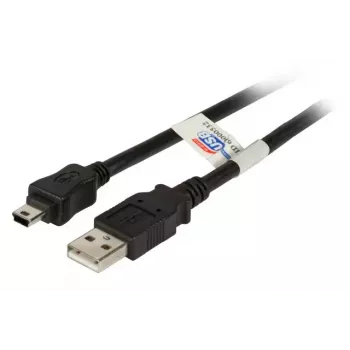 USB kabelis EFB Elektronik K5251SW.5 5m USB A Mini-USB B melns