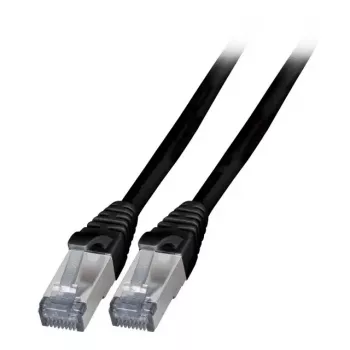 Tīkla kabelis EFB Elektronik K5538SW.1 RJ-45 Cat6a 1m Melns
