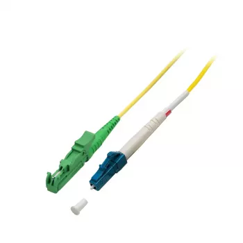 Optiskās šķiedras kabelis EFB Elektronik O1420.2, OS2 vienmoda, 2 m, E-2000 (LSH) uz LC, I-V(ZN) H, dzeltens