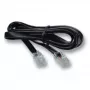 telefona kabelis EFB Elektronik K2402SW.1 1 m Melns