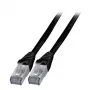 Tīkla kabelis EFB Elektronik K5538SW.3 RJ-45 Cat6a 3 m Melns