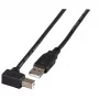 USB kabelis EFB Elektronik K5260SW.1,8 1.8m USB A USB B Melns