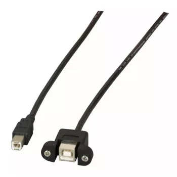 USB kabelis EFB Elektronik K5293SW.0,5V2 0.5m USB 2.0 melns