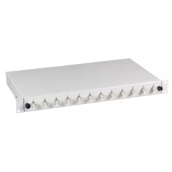 Patch panel EFB Elektronik BA71921.12 — šķiedras LC, 0U, pelēks, 483×44.5×244 mm