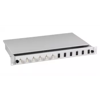 Patch panel EFB Elektronik BA71921.12 — šķiedras LC, 0U, pelēks, 483×44.5×244 mm