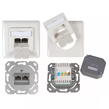 Kontaktligzda 2 x RJ-45 EFB Elektronik ET-25211.2V1