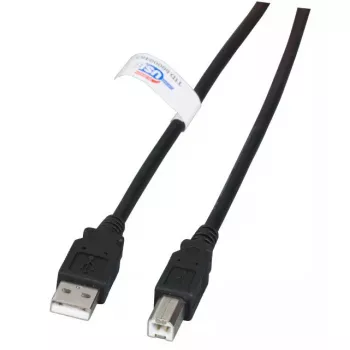 USB kabelis EFB Elektronik K5203.1,8 1,8 m USB A USB B melns