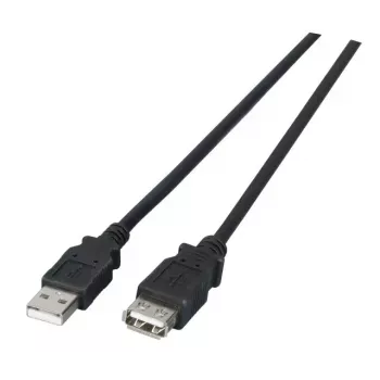 USB kabelis EFB Elektronik K5205.1,8 1.8m USB 2.0 Melns