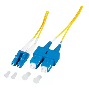 Optiskās šķiedras kabelis EFB Elektronik O0360.2-1.2 2 m 2x LC 2x SC dzeltens