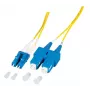 Optiskās šķiedras kabelis EFB Elektronik O0360.2-1.2 2 m 2x LC 2x SC dzeltens