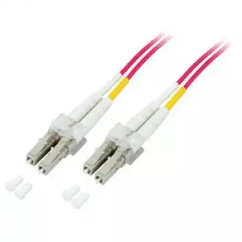 Šķiedras optikas dupleksais komutācijas kabelis EFB Elektronik LC–LC 0,5 m OM4 50/125 µm violets