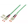 Optiskās šķiedras kabelis EFB Elektronik O0318.3OM5 3 m 2x SC zaļš