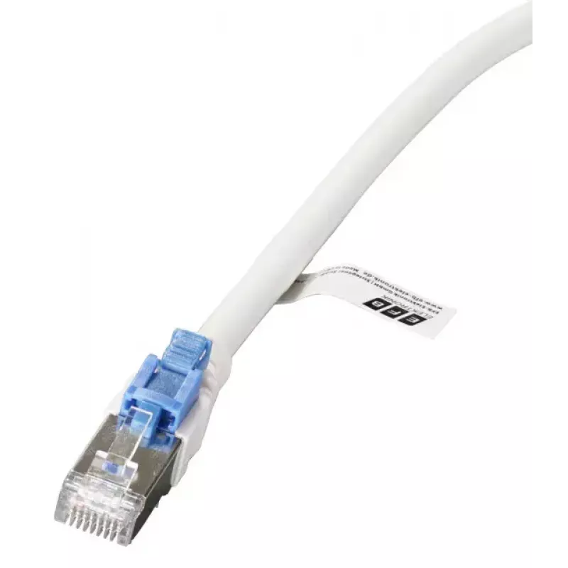 Tīkla komutācijas kabelis EFB Elektronik K5539WS.3 Cat6a S/FTP (S-STP) RJ‑45 uz RJ‑45 3 m Balts