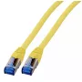 Tīkla kabelis EFB Elektronik K5525FGE.1,5 RJ-45 Cat6a 1,5 m dzeltens