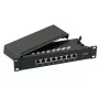 Plākšņu panelis EFB Elektronik 37737SW.8 RJ-45 10000 Mbit/s Melns 1U