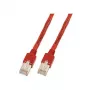 Tīkla kabelis EFB Elektronik K8703.0,5 RJ-45 Cat5e 0,5 m sarkans