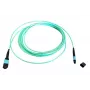 Optiskās šķiedras MTP kabelis EFB Elektronik MTPF12MTPFOM3-2-A — OM3, 2 m, 50 µm, ūdens zils