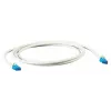 Tīkla kabelis EFB Elektronik K8109WS.1 Cat6a U/UTP (UTP) 1 m, RJ-45 uz RJ-45, zelta kontakti, balts