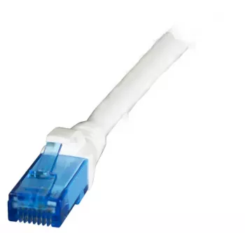 Tīkla kabelis EFB Elektronik K8109WS.1 Cat6a U/UTP (UTP) 1 m, RJ-45 uz RJ-45, zelta kontakti, balts