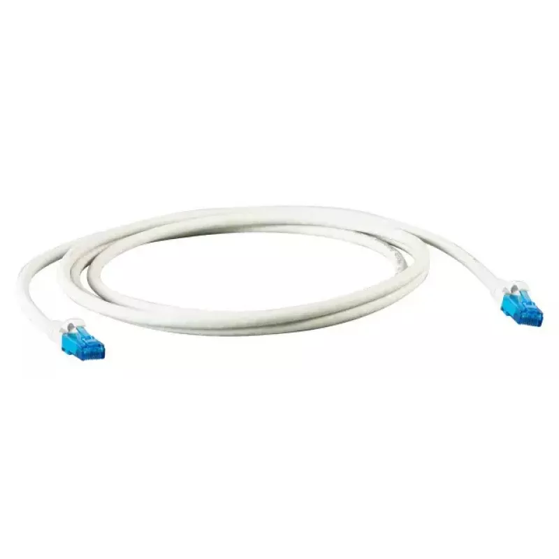Tīkla kabelis EFB Elektronik K8109WS.1 Cat6a U/UTP (UTP) 1 m, RJ-45 uz RJ-45, zelta kontakti, balts