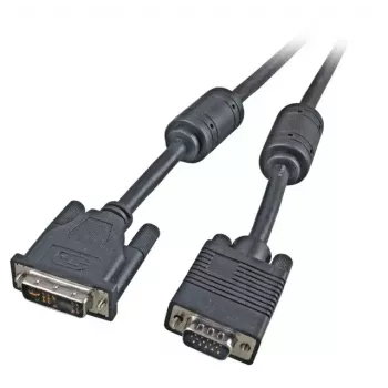 Video kabeļa adapteris EFB Elektronik K5436.3V2 — 3 m, DVI-A uz VGA (D-Sub), melns