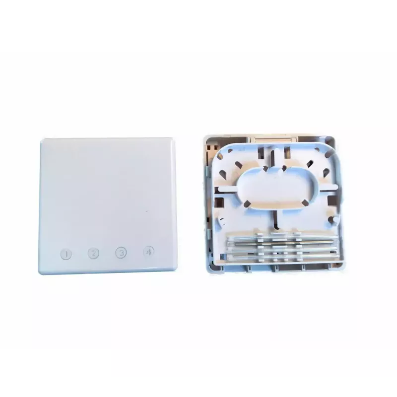 Tīkla sadales kārba EFB Elektronik FTTH-BOX-IN-6, plastmasas korpuss, 80×80×28 mm, balta