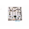 Tīkla sadales kārba EFB Elektronik FTTH-BOX-IN-6, plastmasas korpuss, 80×80×28 mm, balta