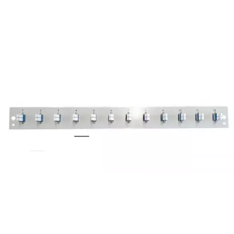 Patch panel accessory EFB Elektronik SB-FP-12SC-S-OM4, 1U rack mount, 12 SC OM4, 432×13×43.5 mm, pelēka