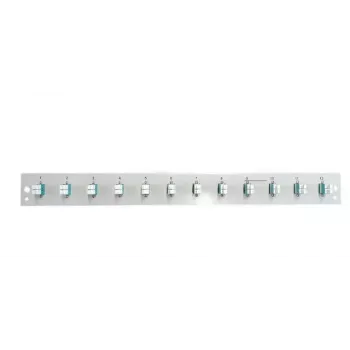 Patch panel accessory EFB Elektronik SB-FP-12SC-S-OM4, 1U rack mount, 12 SC OM4, 432×13×43.5 mm, pelēka