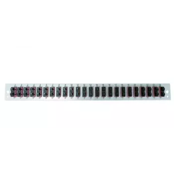 Komutācijas paneļa piederums EFB Elektronik SB-FP-24SC-D-V-OM4 — 1U statņa montāža, 432×13×43,5 mm, pelēks