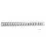 Plākstera paneļa piederums EFB Elektronik SB-FP-24SC-S-OM3 — 1U statne, 24 SC OM3 porti, pelēks, 432×13×43,5 mm