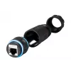RJ45 Cat.6 IP68 adapter EFB Elektronik model IP68DFKRJ45WP — ūdensnecaurlaidīgs Ethernet savienotājs