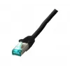 Tīkla kabelis EFB Elektronik MK6001W.0,5B 0.5m Cat6a S/FTP Melns