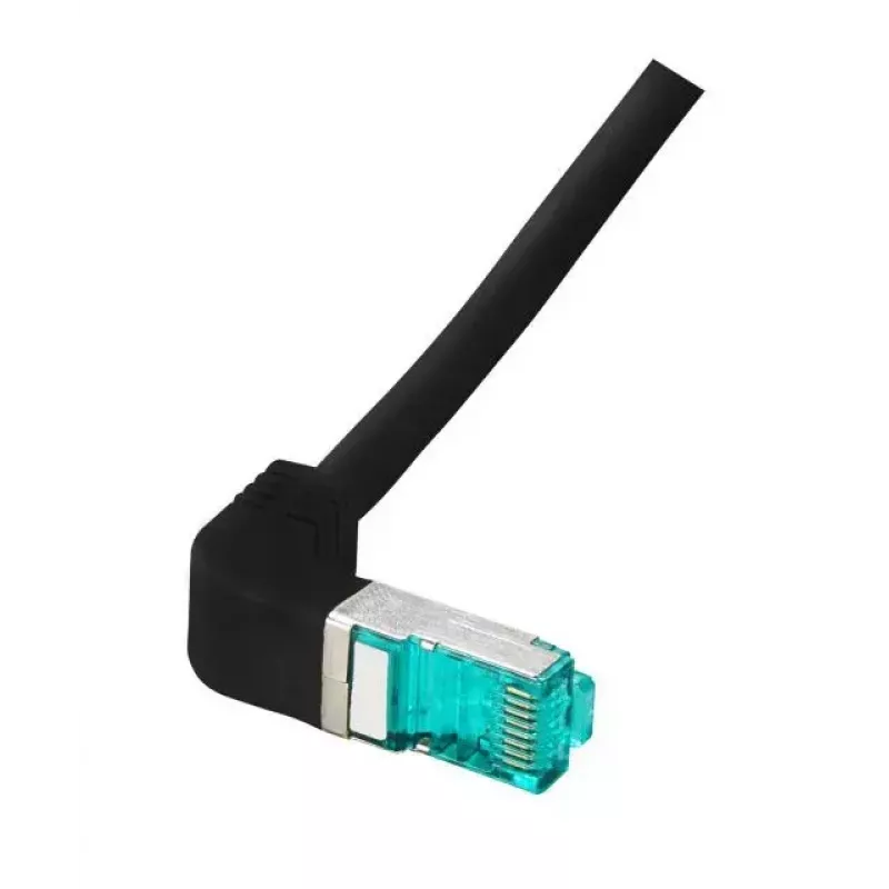 Tīkla kabelis EFB Elektronik MK6001W.0,5B 0.5m Cat6a S/FTP Melns