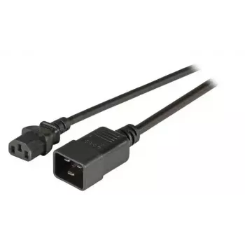 Strāvas kabelis EFB Elektronik EK531.3V2, 3 m, C20 savienotājs uz C13 savienotāju, 250 V 10 A, melns