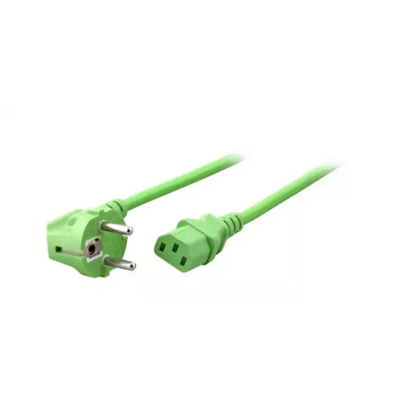 Strāvas kabelis EFB Elektronik EK588GN.3V2 — 3 m, tips F uz C13, 250 V 10 A, zaļš