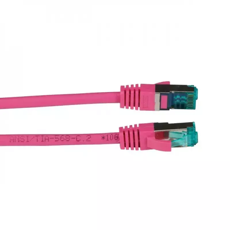Tīkla kabelis EFB Elektronik MK6001.25MA Cat6a S/FTP (S‑STP) fuksīna krāsā, 25 m, RJ‑45 zeltīti kontakti