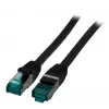 Tīkla kabelis EFB Elektronik MK6001.0,5B RJ-45 Cat6a 0,5 m melns